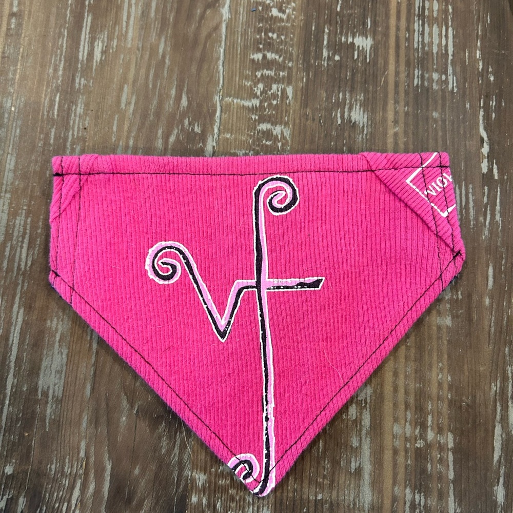 Vintage pet bandana featuring the Violent Femmes